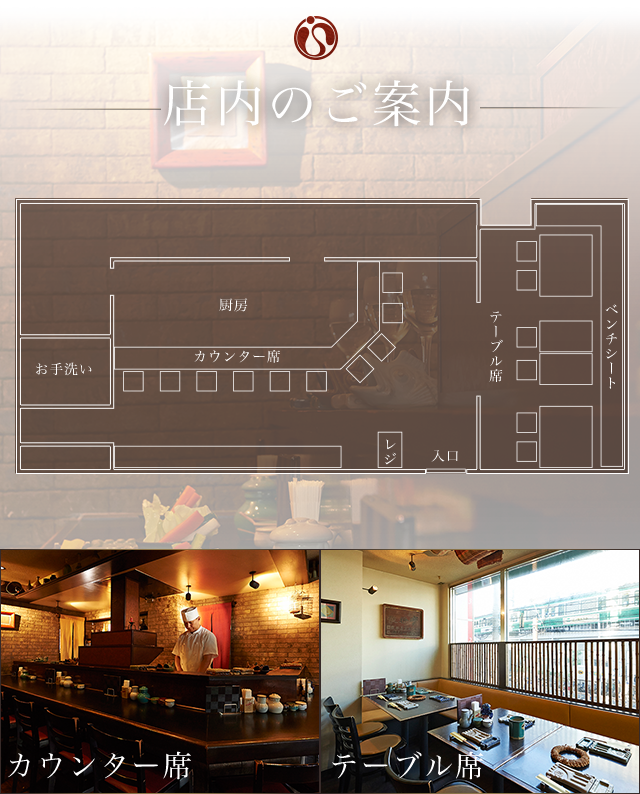 店内のご案内