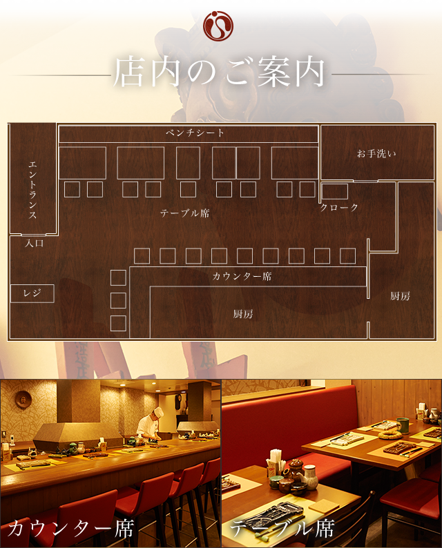 店内のご案内